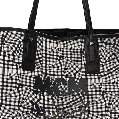 MCM Visetos Large Liz Reversible Shopper Tote Black 11 of 16
