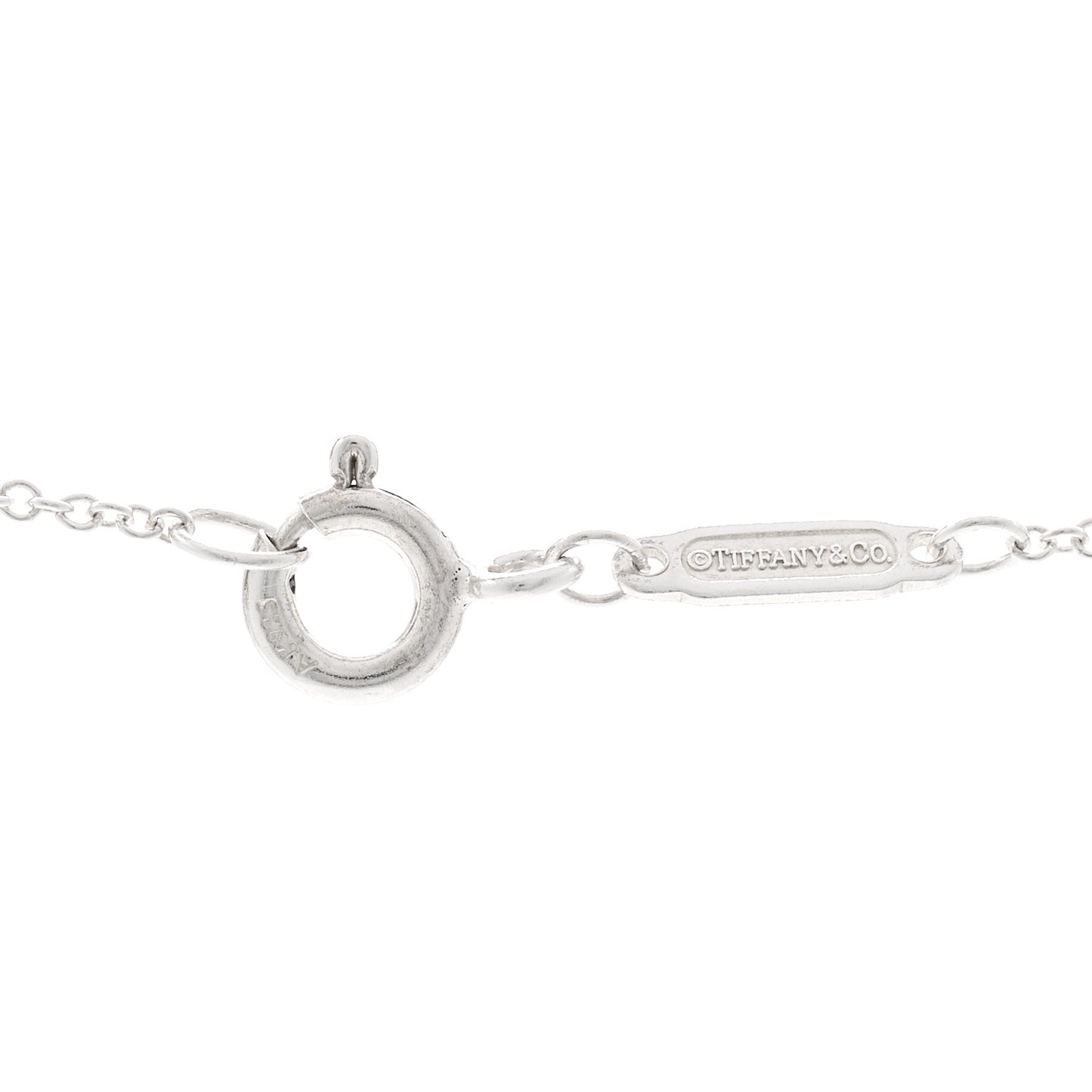 Sterling Silver Diamond Small Return to Tiffany Heart Pendant Necklace