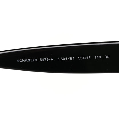 Chanel Acetate Square Heart Sunglasses 5479-A Black 6 of 7
