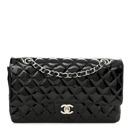 Chanel Patent Quilted Medium Double Flap Black 1 of 10