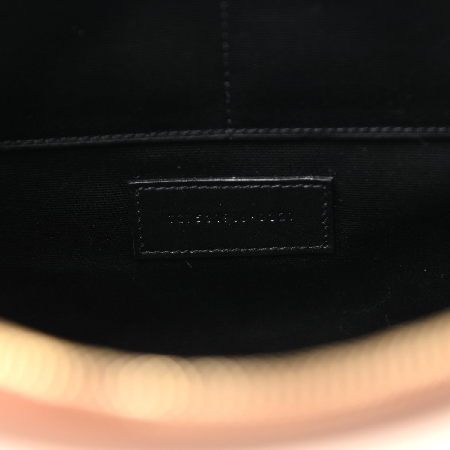 Saint Laurent Canvas Monogram Zipped Pouch Natural Beige Brick 7 of 7