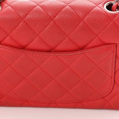 Chanel Iridescent Caviar Quilted Mini Rectangular Flap Dark Pink 13 of 16