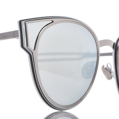 Christian Dior Sculpt Cat Eye Sunglasses Shiny Palladium 8 of 10