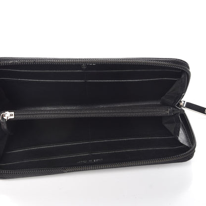 Chanel Caviar Timeless CC Zip Around Wallet Black 5 of 16