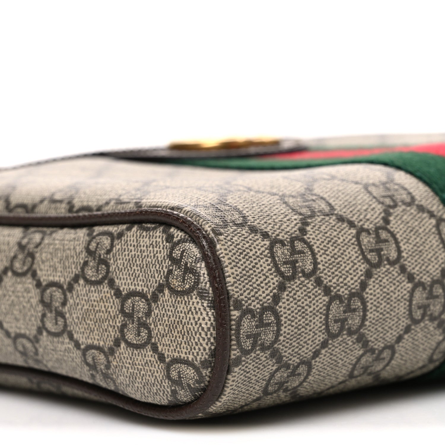 Gucci GG Supreme Monogram Web Small Ophidia Messenger Bag Brown 8 of 9