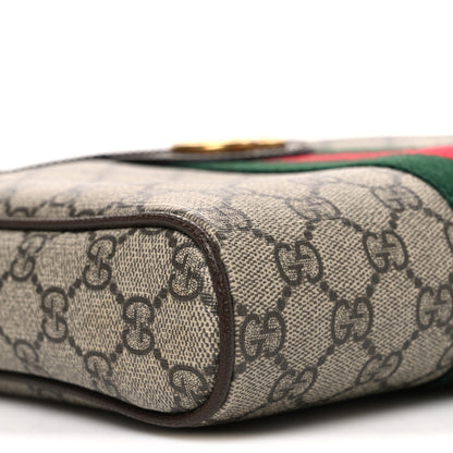 Gucci GG Supreme Monogram Web Small Ophidia Messenger Bag Brown 8 of 9