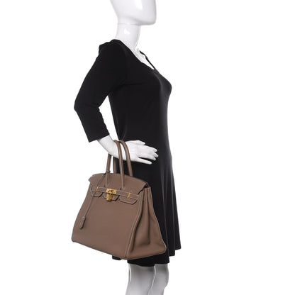 Hermes Togo Birkin 35 Etoupe 2 of 18