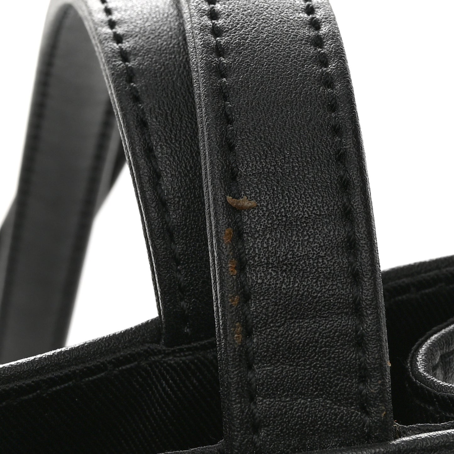 Vegan Leather Medium Shopping Bag Black