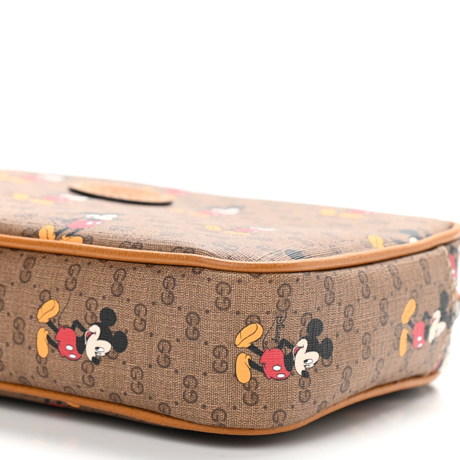 Gucci X DISNEY Mini Vintage GG Supreme Monogram Mickey Mouse Small 120 48 Belt Bag Beige Vintage Sun Oil 10 of 13