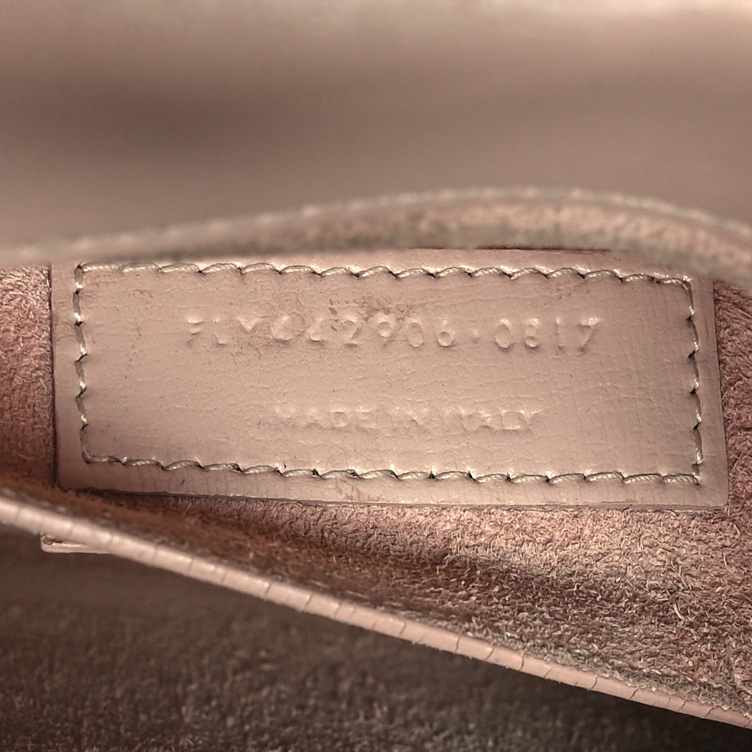 Saint Laurent Calfskin Medium Monogram Sunset Marble Pink 8 of 16