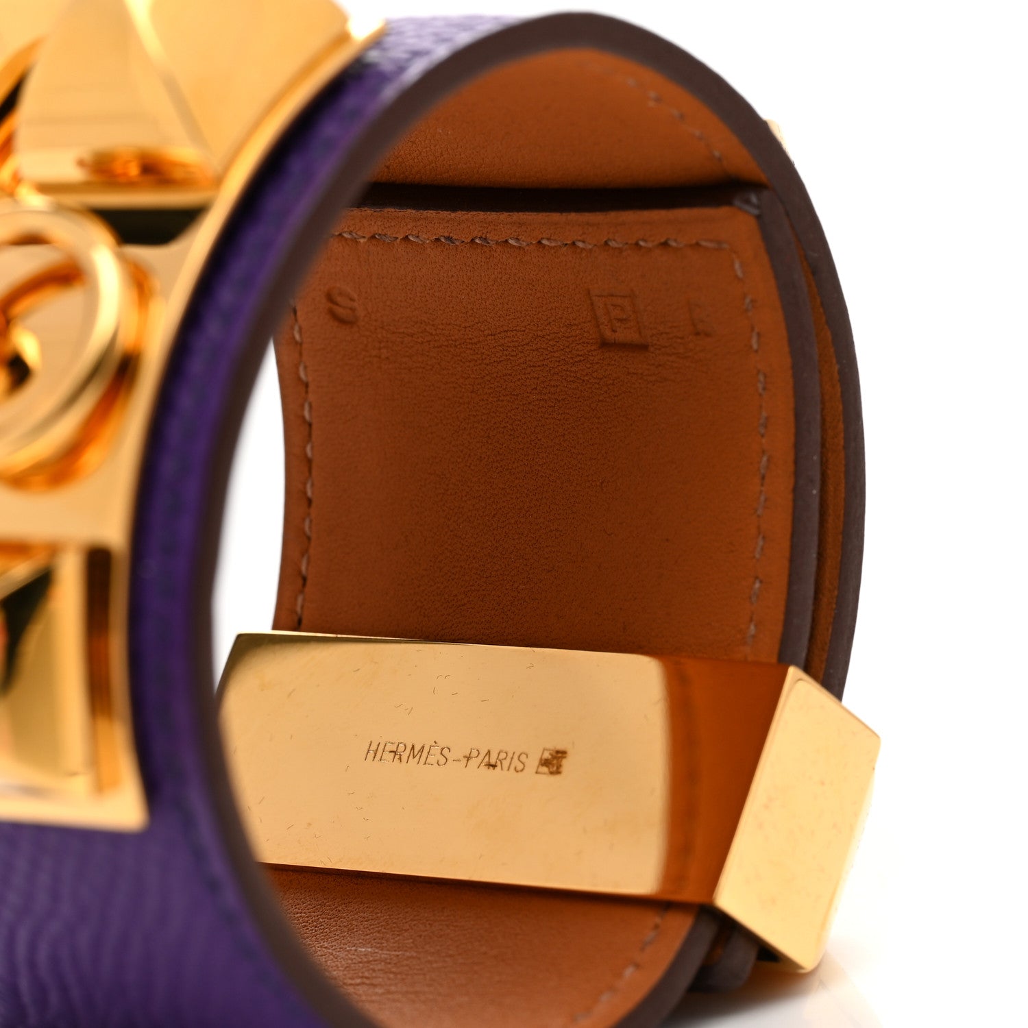 Hermes Epsom Collier de Chien CDC Bracelet S Crocus 3 of 4