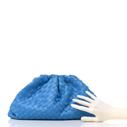Bottega Veneta Nappa Maxi Intrecciato The Pouch Oversized Clutch Swimming Pool 2 of 13