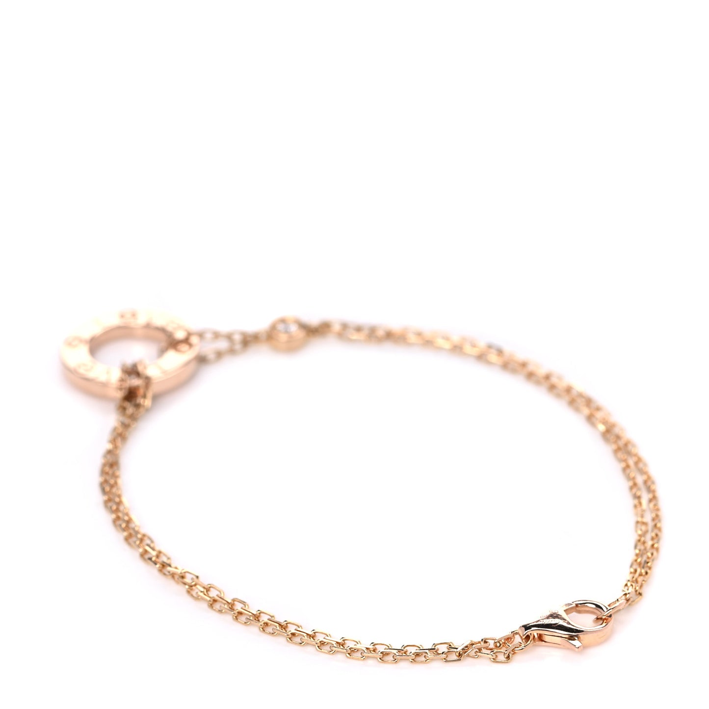 18K Pink Gold Diamond LOVE Bracelet