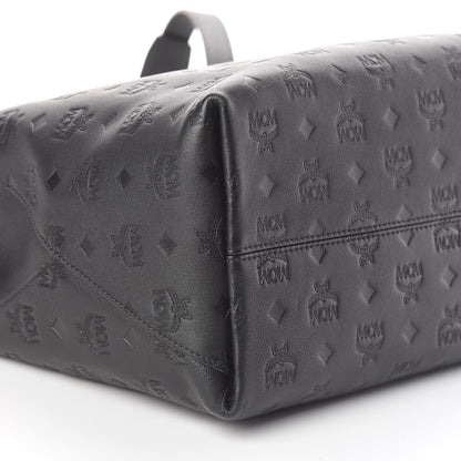 MCM Calfskin Ottomar Monogram Large Klara Hobo Black 8 of 9