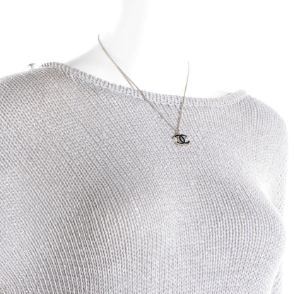 Chanel Enamel CC Necklace Black 2 of 5