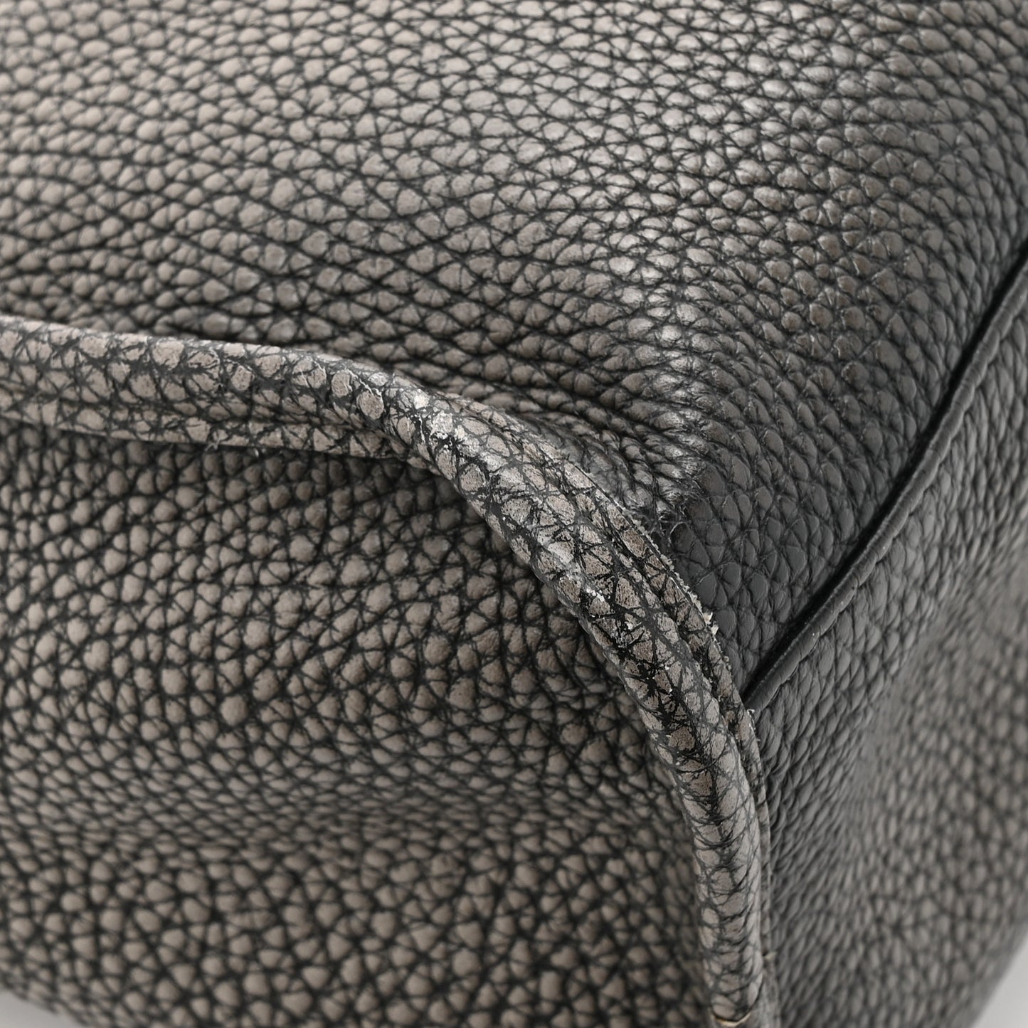 Grained Calfskin Classic Gold Hardware City Ombre Grey Gradient