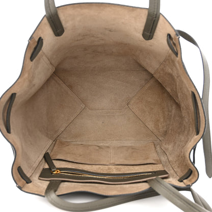 Celine Soft Grained Calfskin Small Belt Cabas Phantom Taupe 5 of 17