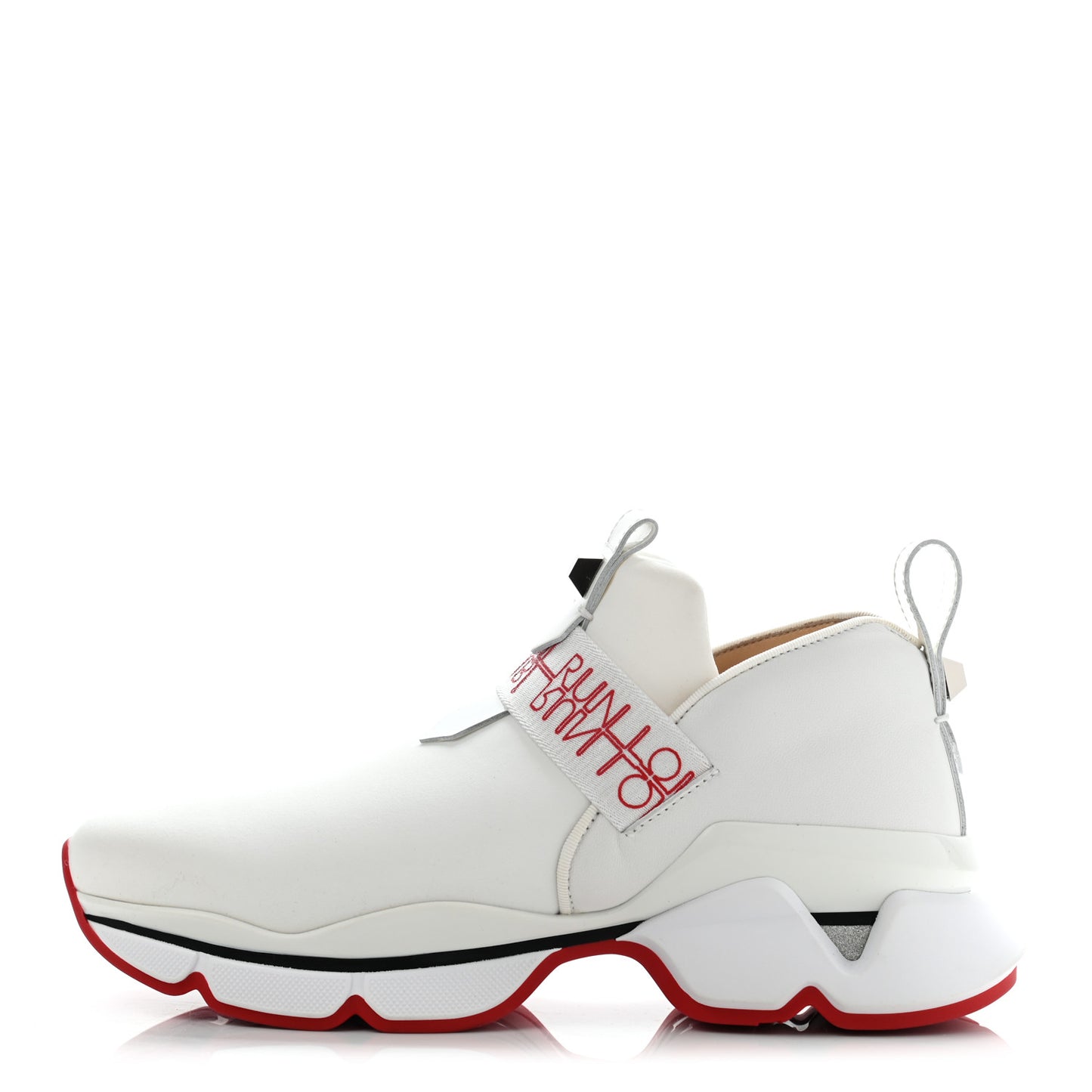 Neoprene Patent Nappa Lipsy Run Sneakers 37.5 White