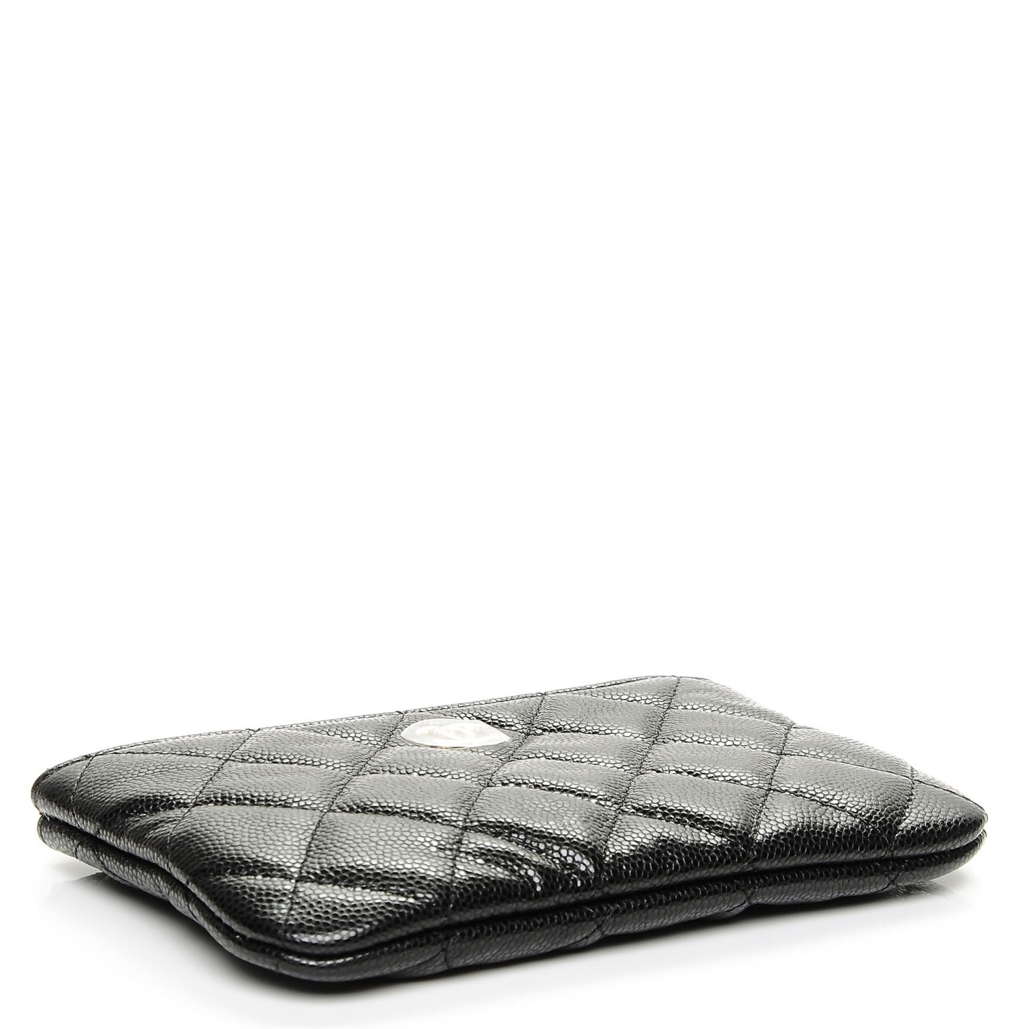 Chanel Caviar Quilted Small Cosmetic Case Black 4 of 8
