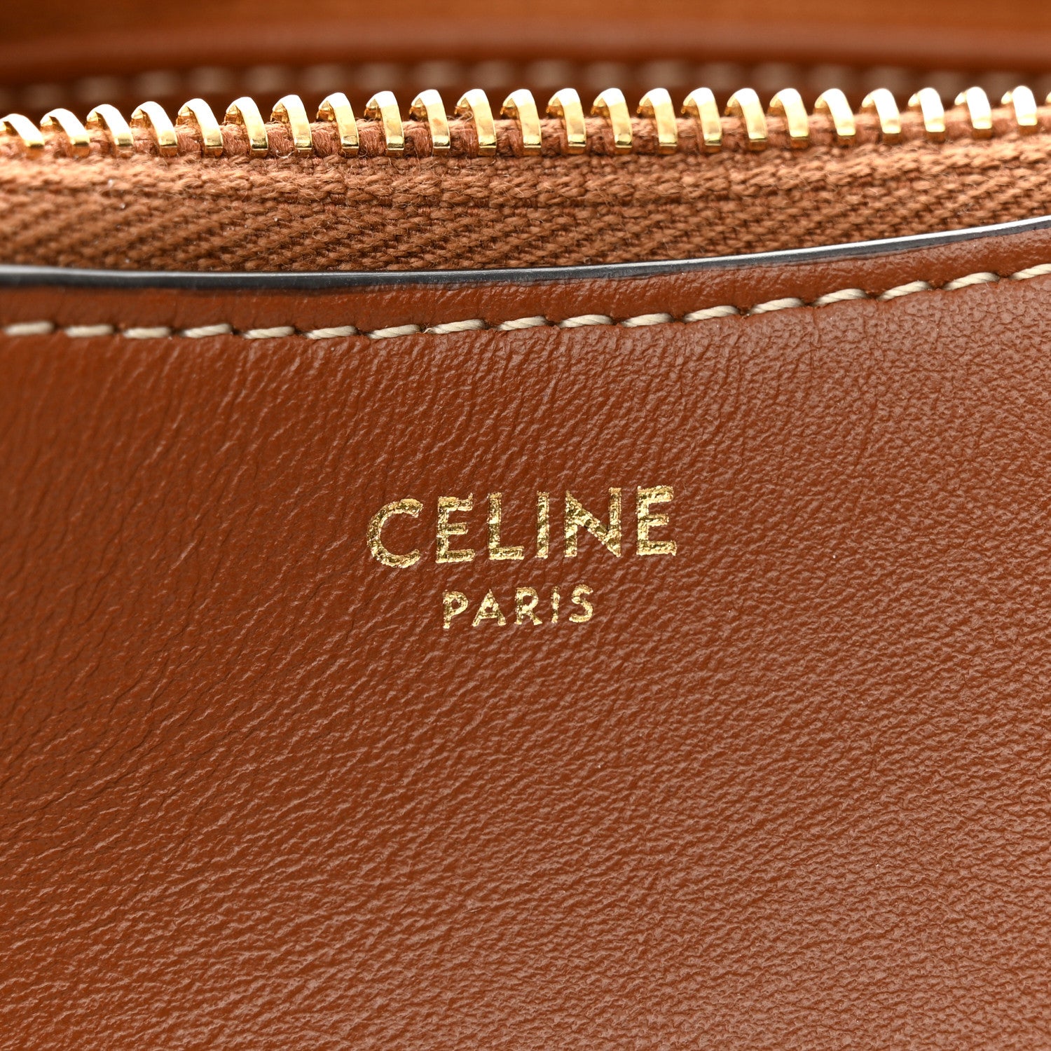 Celine Smooth Calfskin Medium Strap Ava Shoulder Bag Tan 6 of 10
