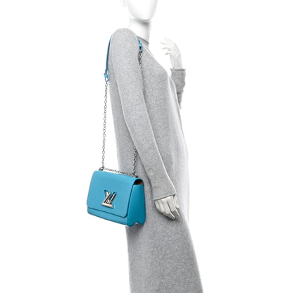 Louis Vuitton Epi Twist Shoulder Bag MM Turquoise 2 of 10