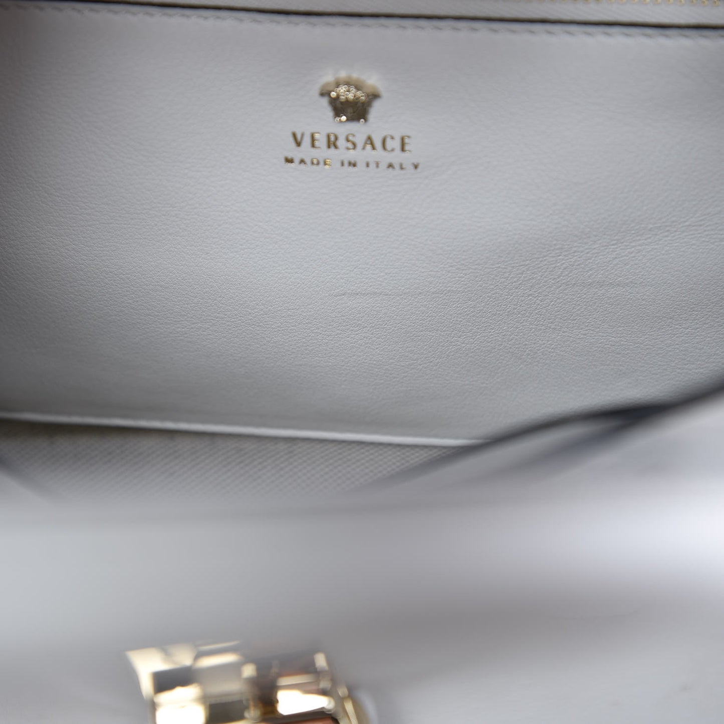 Calfskin Medium Palazzo Empire Bag White