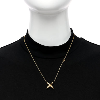 Louis Vuitton Metal Louisette Necklace Gold 2 of 4