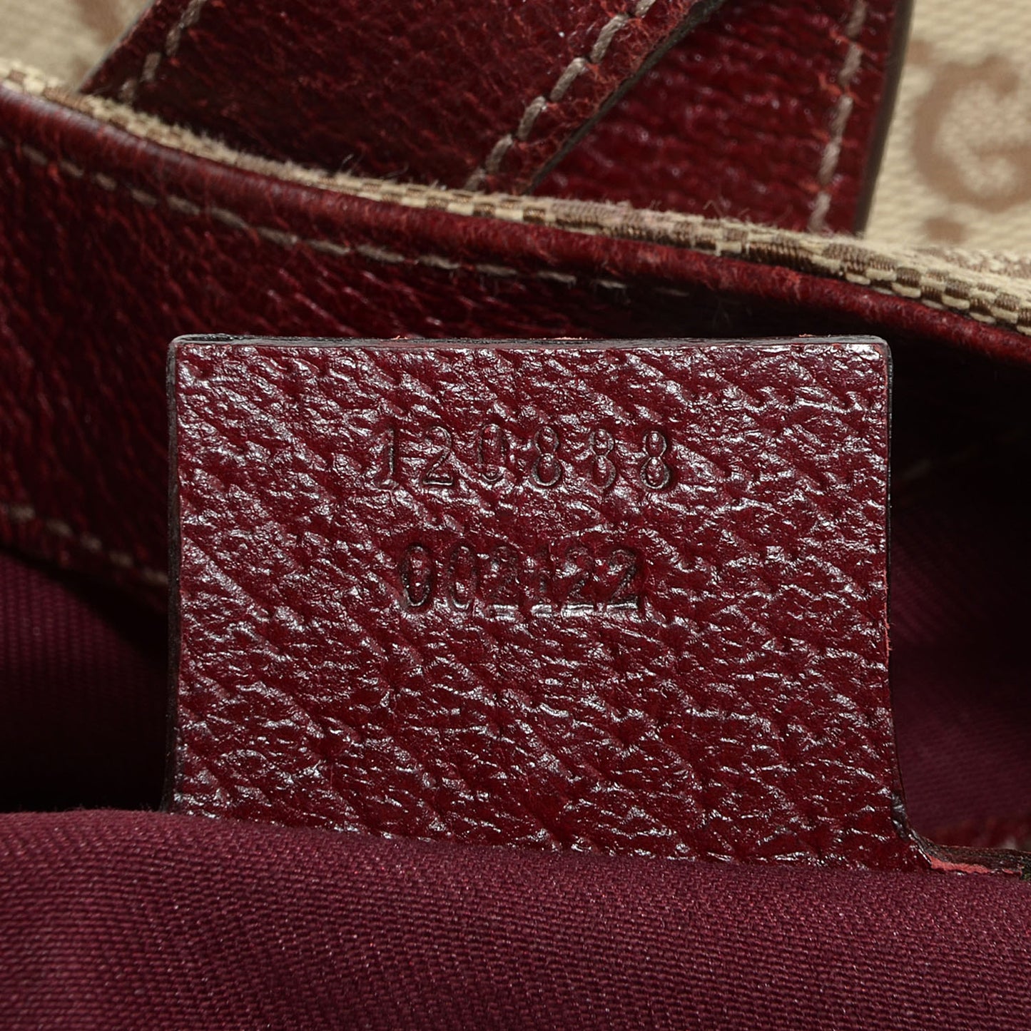Monogram Piston Lock Jackie O Hobo Burgundy