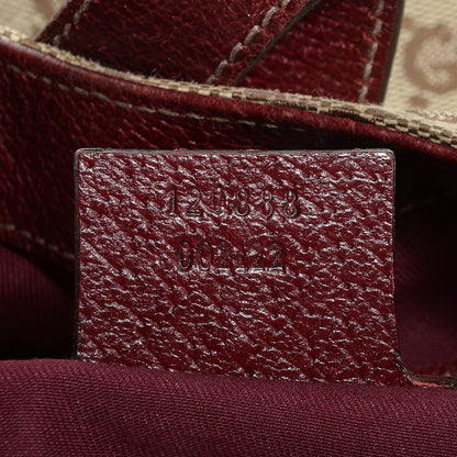 Gucci Monogram Piston Lock Jackie O Hobo Burgundy 7 of 7