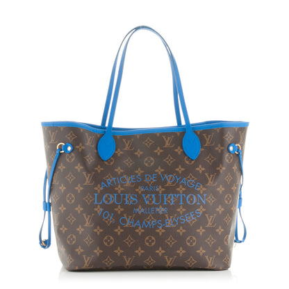 Louis Vuitton Monogram Articles de Voyage Ikat Neverfull MM Grand Blue 1 of 7