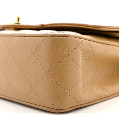 Chanel Caviar Quilted Medium Double Flap Beige 10 of 11