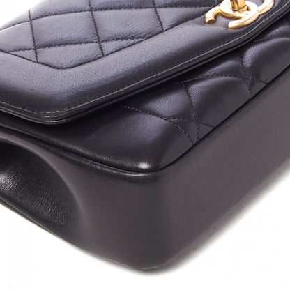 Chanel Lambskin Quilted Medium Single Flap Black 6 of 9