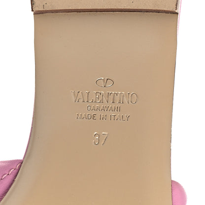 Valentino Garavani Nappa Roman Stud Flat Slide Sandals 37 Giacinto 7 of 8