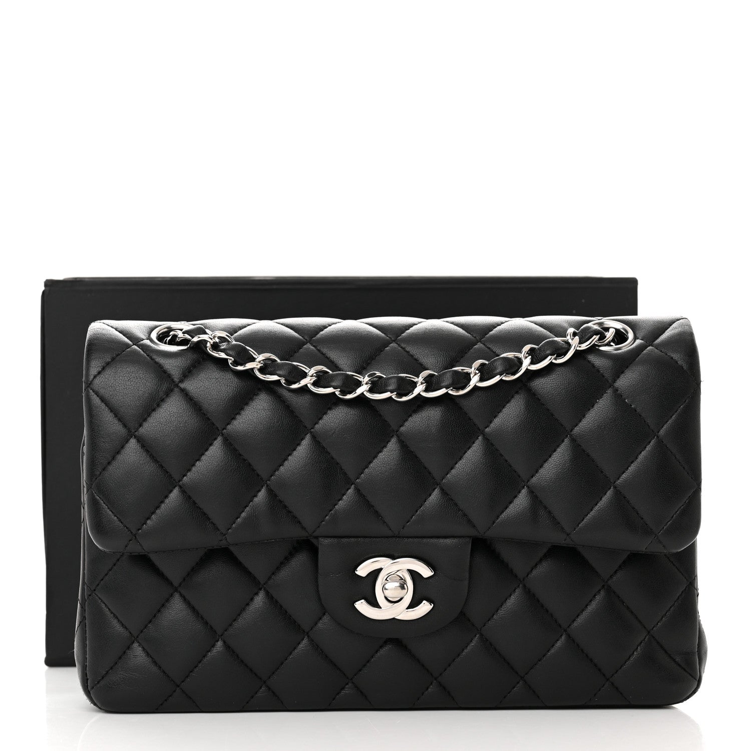 Chanel Lambskin Quilted Small Double Flap Black 17 of 17