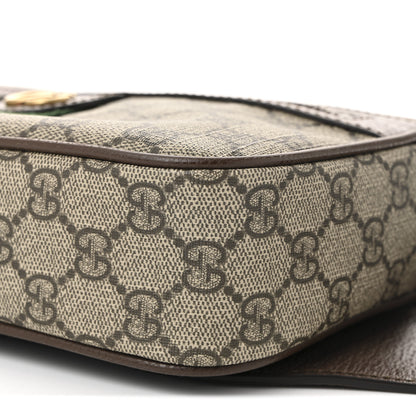 Gucci Soft GG Supreme Monogram Medium Ophidia Belt Bag Dark Brown 10 of 10