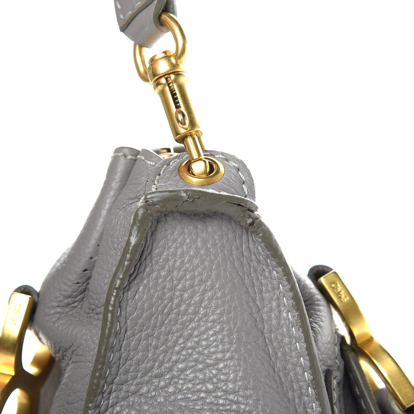 Calfskin Medium Marcie Satchel Cashmere Grey