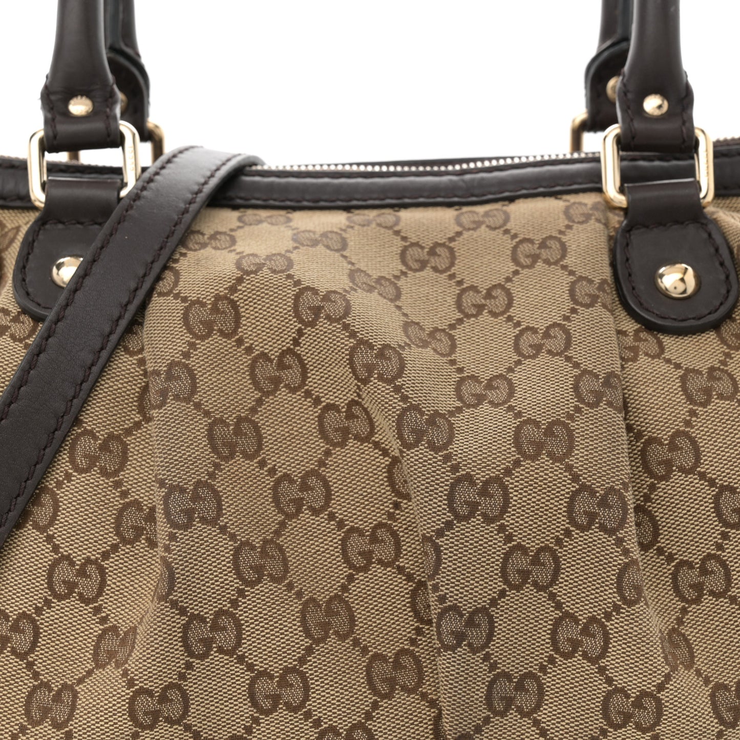 Monogram Medium Sukey Top Handle Dark Brown