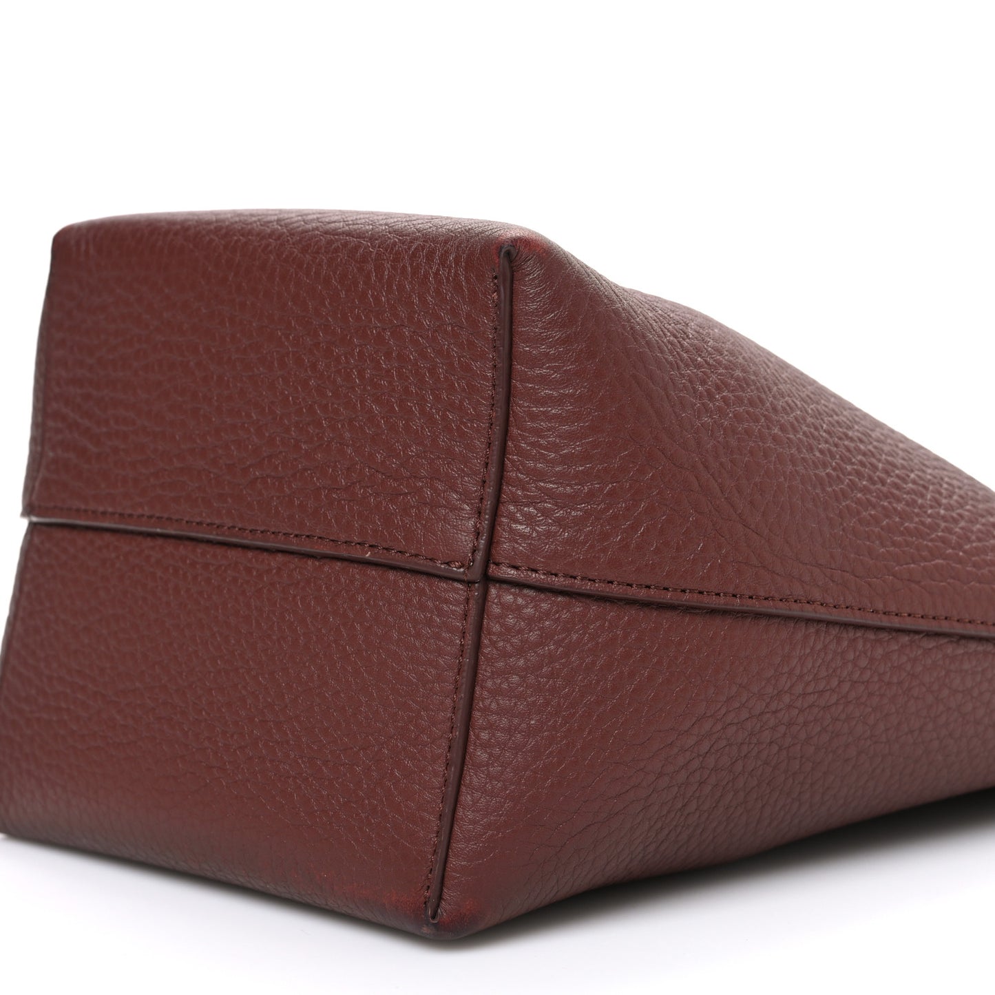Grained Calfskin Small N/S Park Tote Burnt Wood