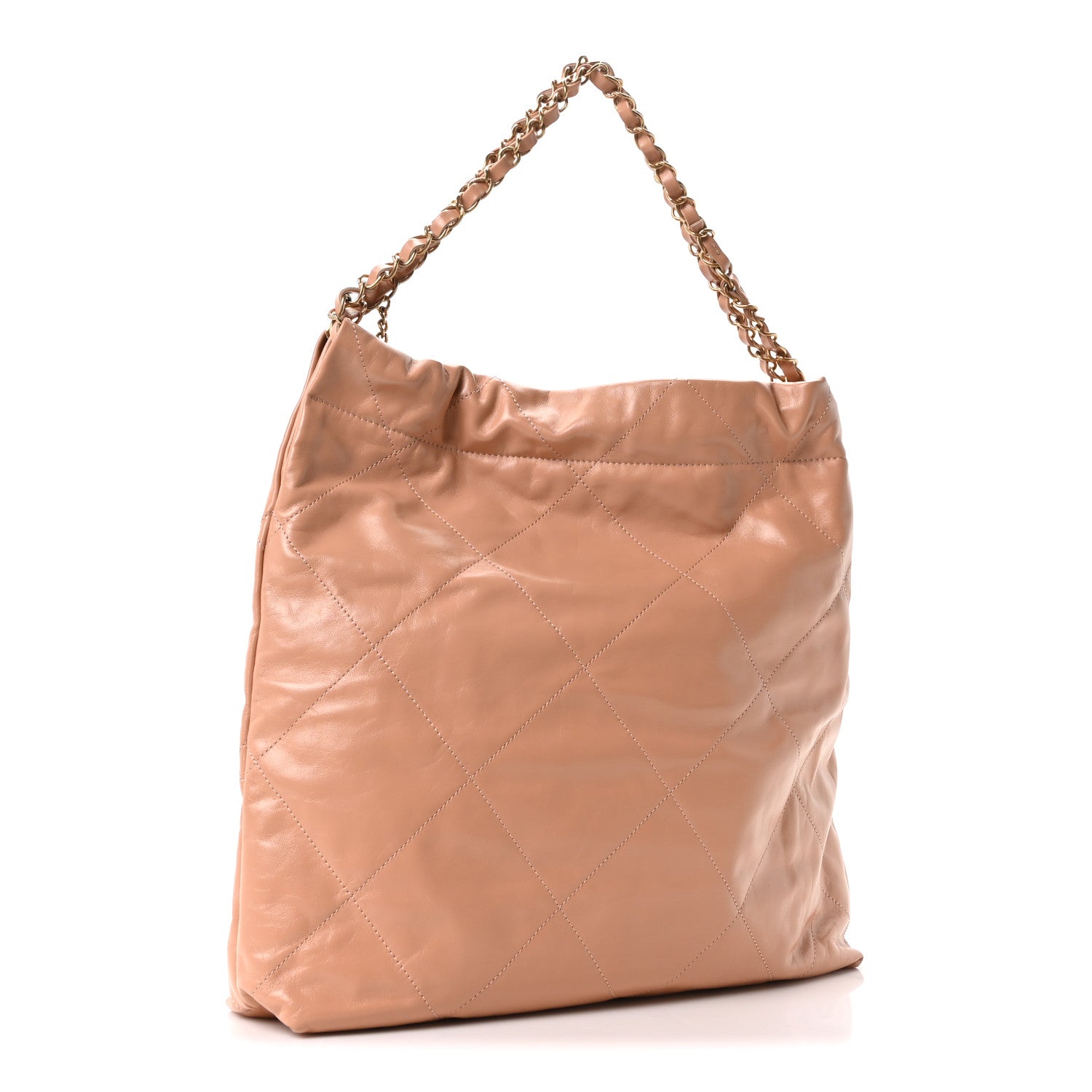Chanel Shiny Calfskin Quilted Chanel 22 Beige 4 of 11