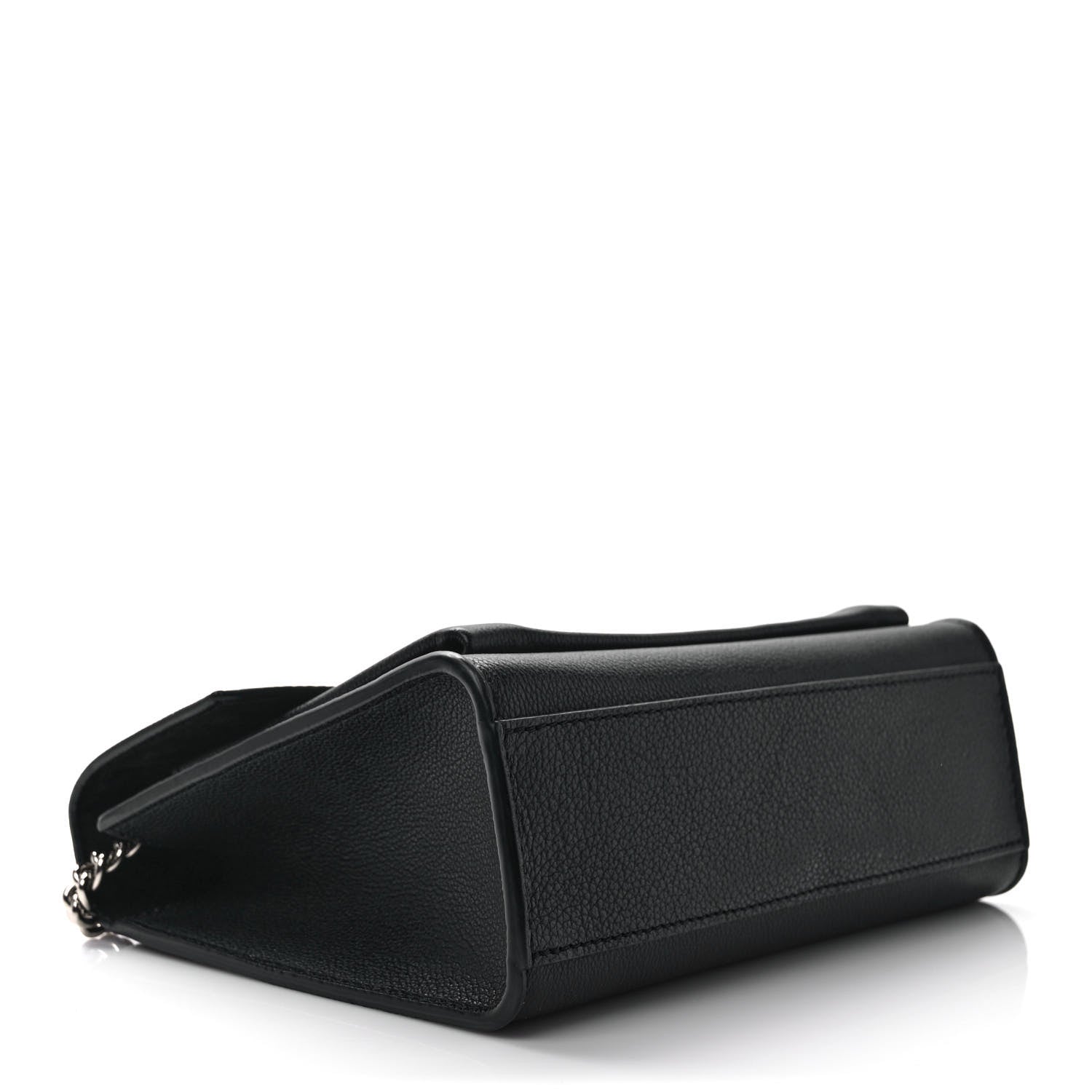 Louis Vuitton Soft Calfskin Mylockme Chain Bag BB Black 4 of 8