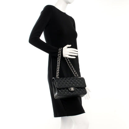 Chanel Caviar Quilted Medium Double Flap Black 2 of 8