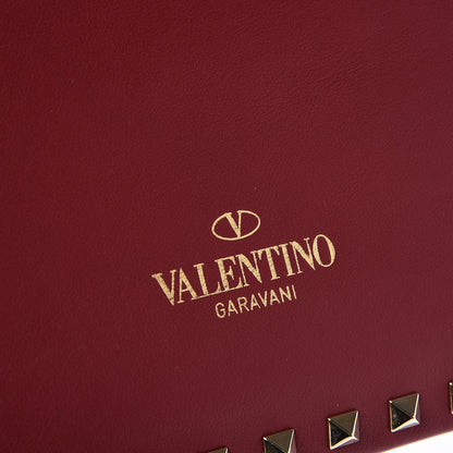 Valentino Garavani Vitello Large Rockstud Zip Wristlet Pouch Rosso Valentino 8 of 8