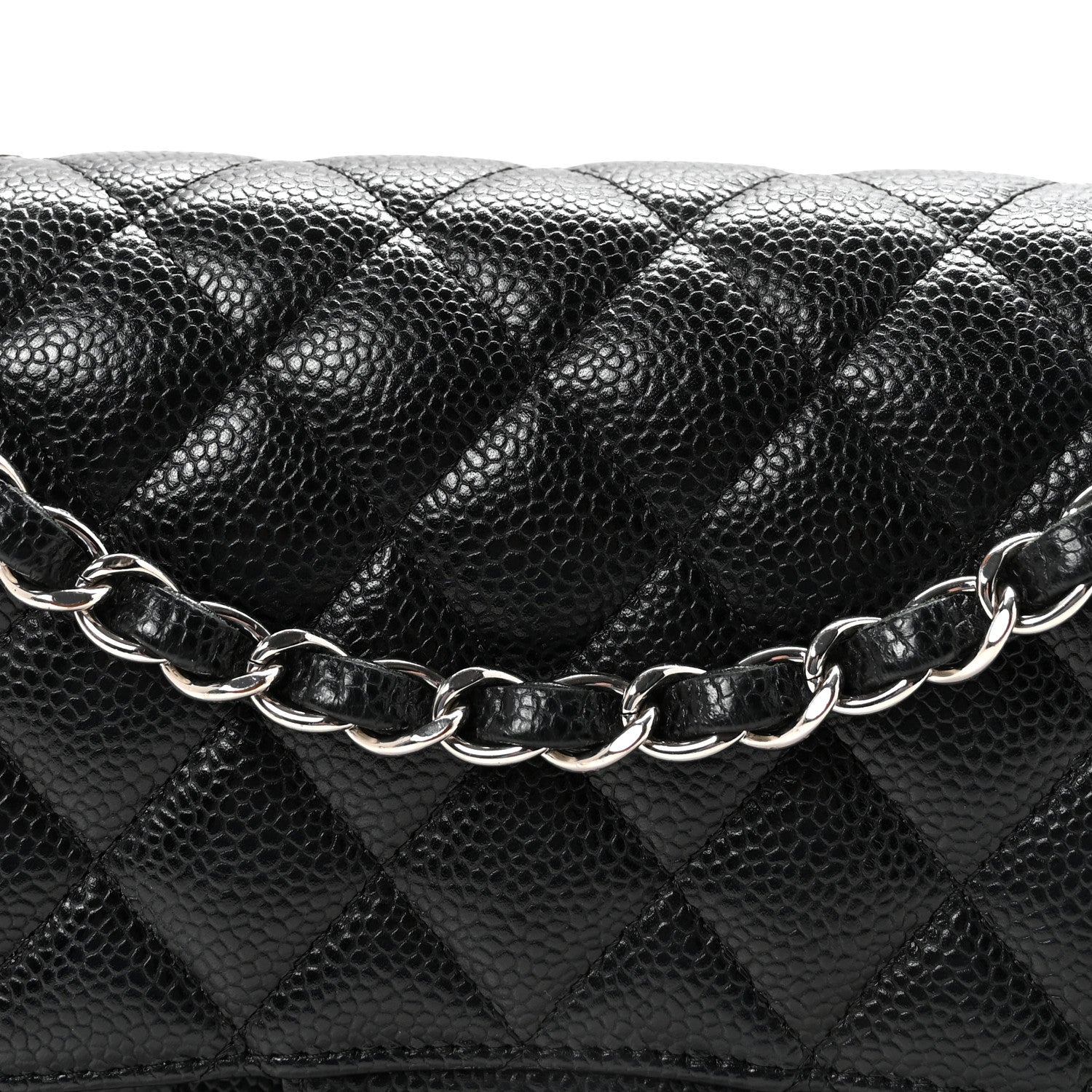 Chanel Caviar Quilted Medium Double Flap Black 8 of 11