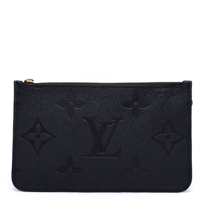 Louis Vuitton Empreinte Monogram Giant Neverfull MM Pochette Black 1 of 10