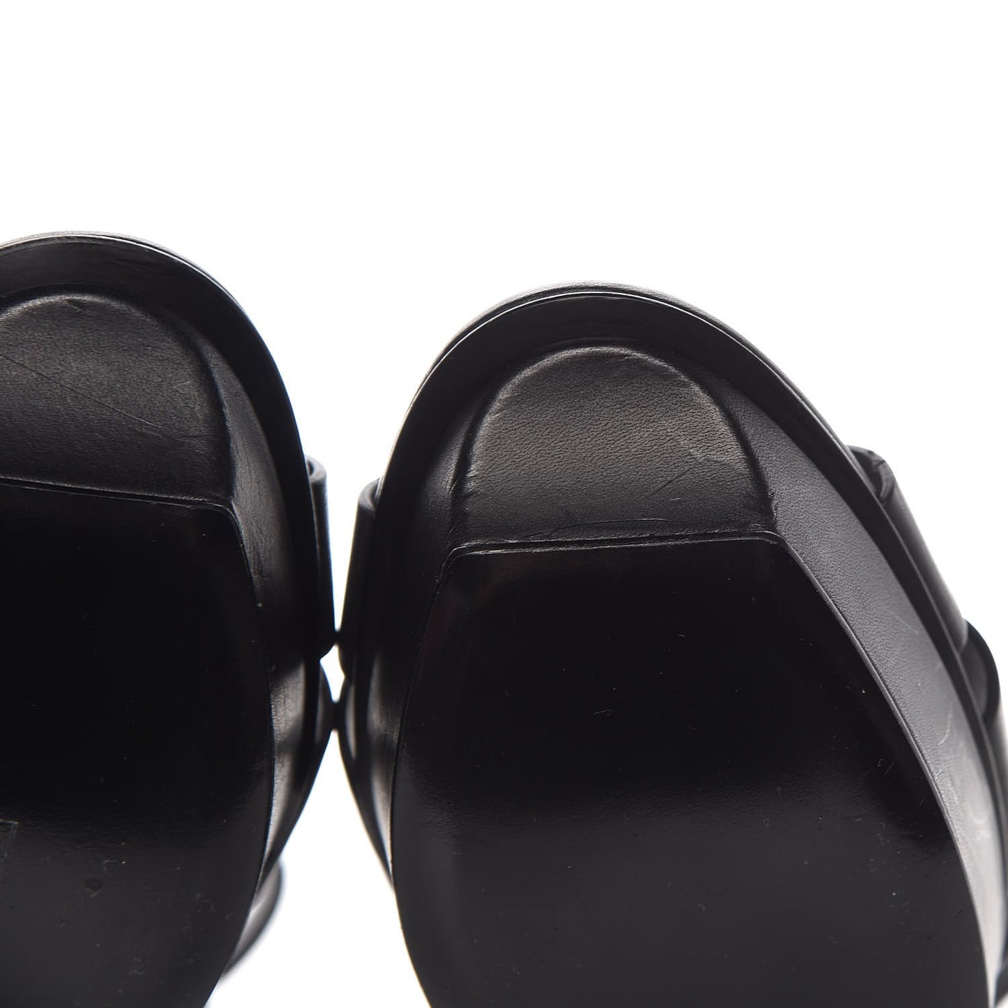 Calfskin Tribute 75 Platform Sandals 41 Black
