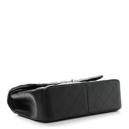 Chanel Lambskin Quilted Jumbo Double Flap Black 3 of 8