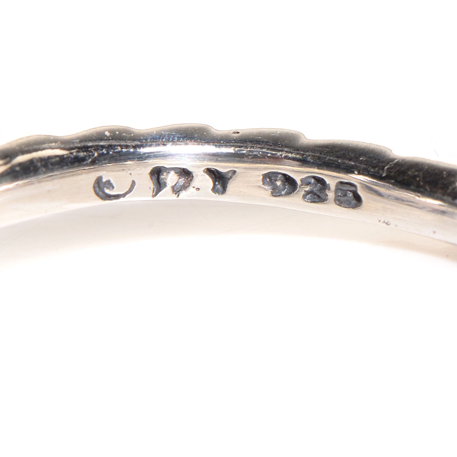 David Yurman Sterling Silver Amethyst Color Classics Oval Ring 7 4 of 5
