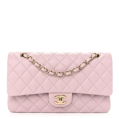 Chanel Caviar Quilted Medium Double Flap Light Pink 1 of 10