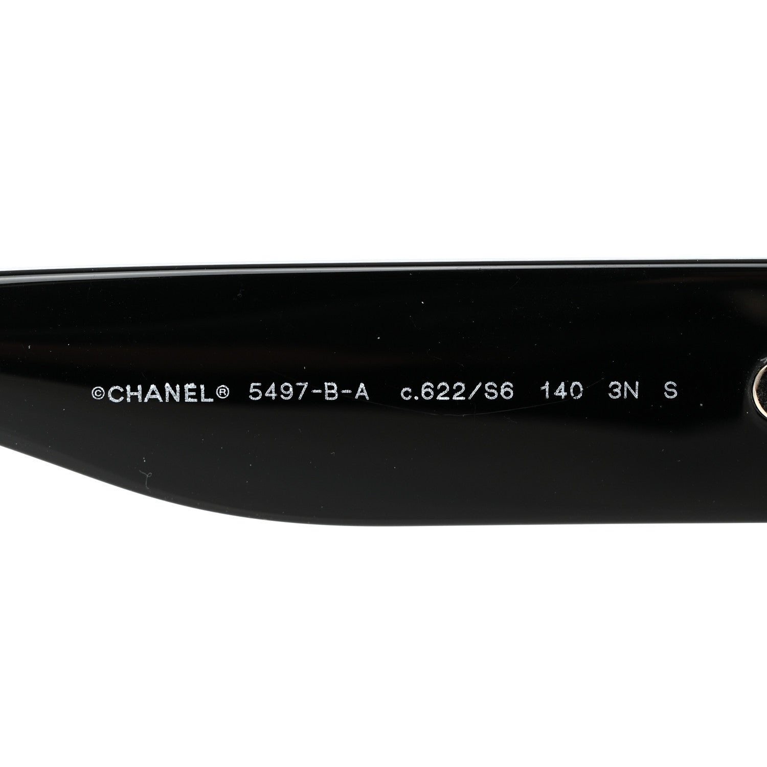 Chanel Acetate Crystal CC Shield Sunglasses 5497-B-A Black 5 of 11