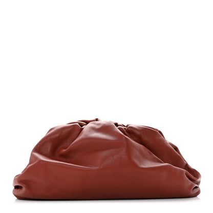 Bottega Veneta Smooth Butter Calf The Pouch Oversized Clutch Rust 1 of 7
